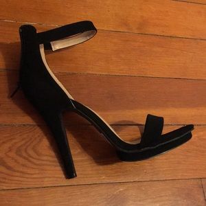 Black Strappy Stilettos, Size 9